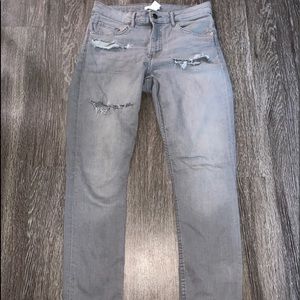 Grey washed looking skinny jeans
